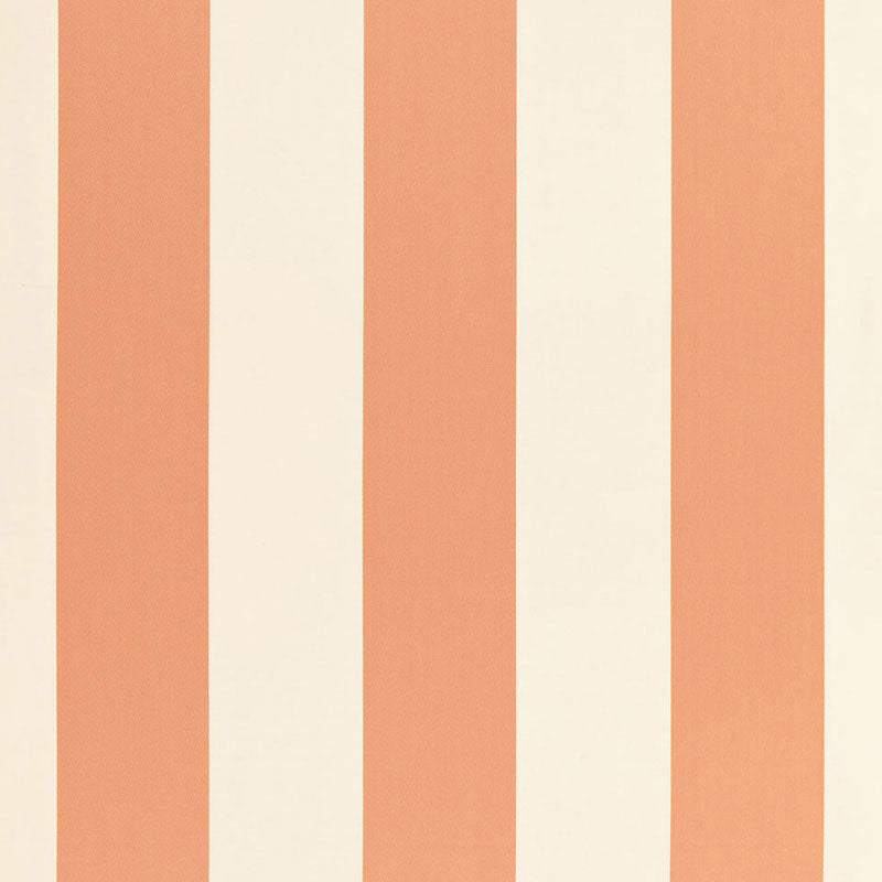 Schumacher Beaufort Awning Stripe Peche Fabric 66043