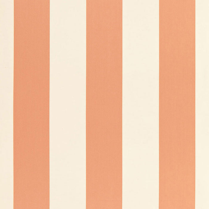 Schumacher Beaufort Awning Stripe Peche Fabric Sample 66043