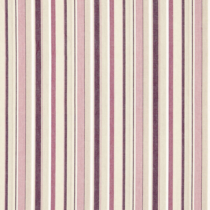 Schumacher Tybee Stripe Mulberry Fabric 66052