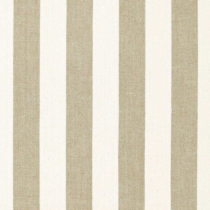 Schumacher Augustin Linen Stripe Linen / Ivory Fabric 66071