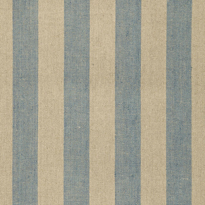 Schumacher Augustin Linen Stripe Denim / Linen Fabric 66073