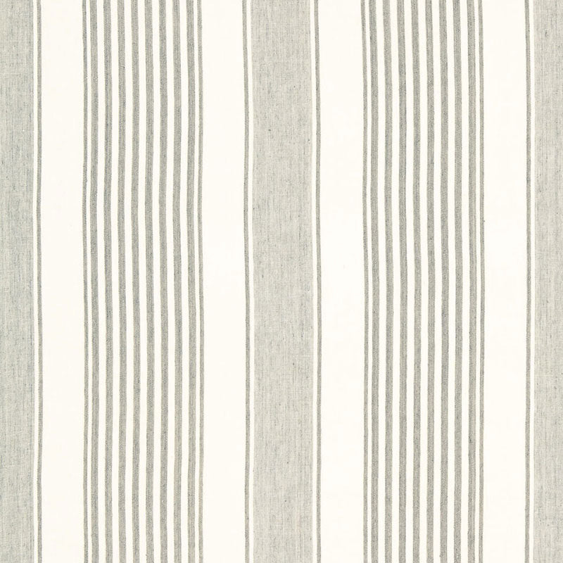 Schumacher Summerville Linen Stripe Gull Fabric 66092