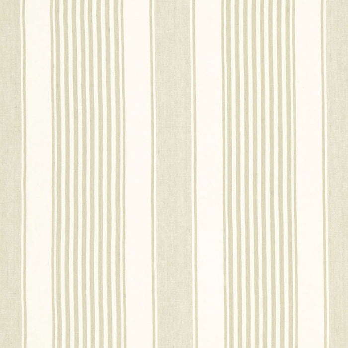 Schumacher Summerville Linen Stripe Dune Fabric 66093