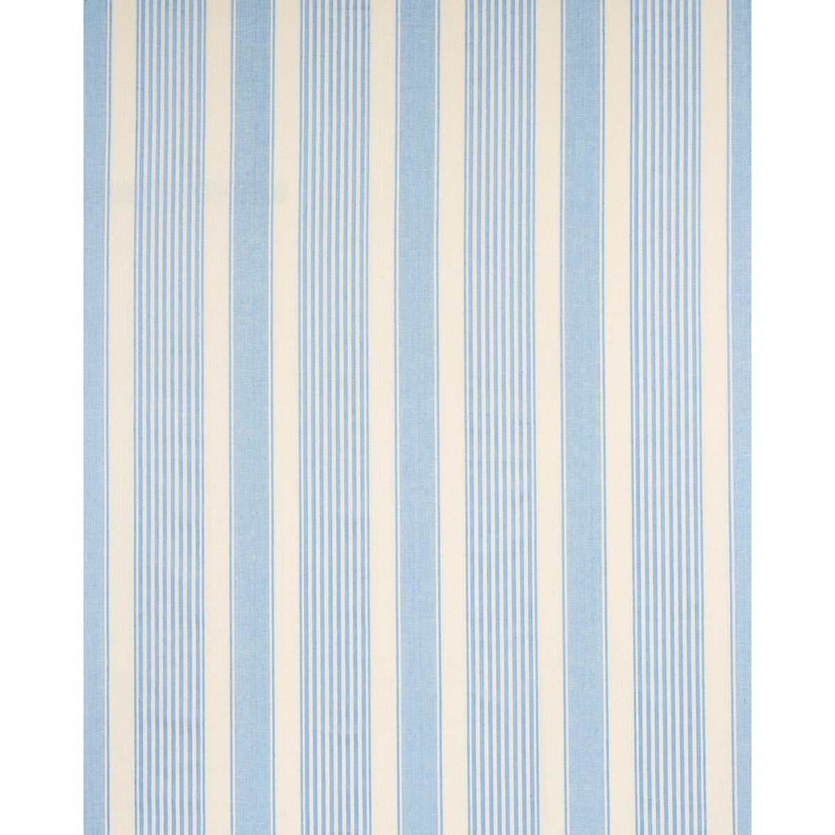 Schumacher Summerville Linen Stripe Sky Fabric 66094