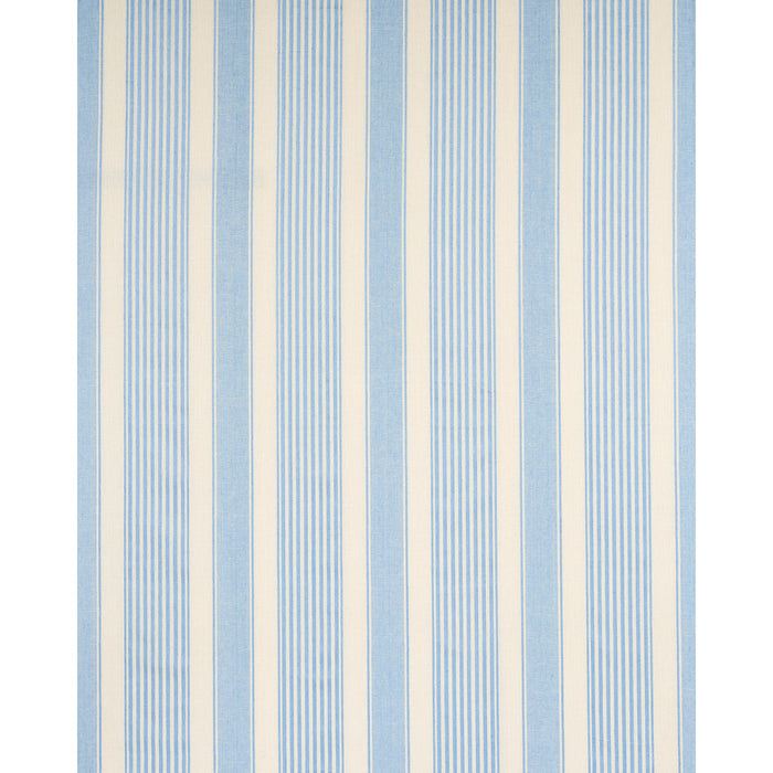 Schumacher Summerville Linen Stripe Sky Fabric 66094