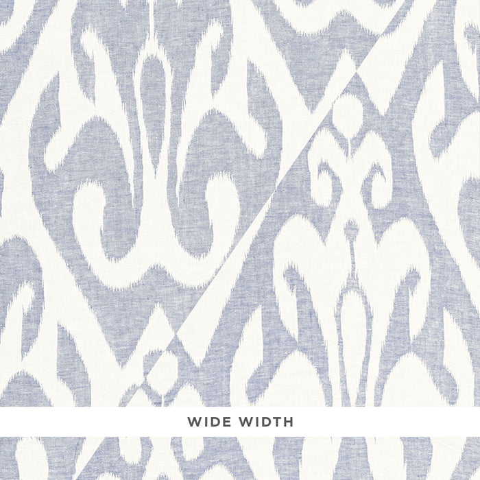 Schumacher Tokat Weave Indigo Fabric 66100