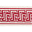 Schumacher Labyrinth Tape Ruby Trim Sample 66141