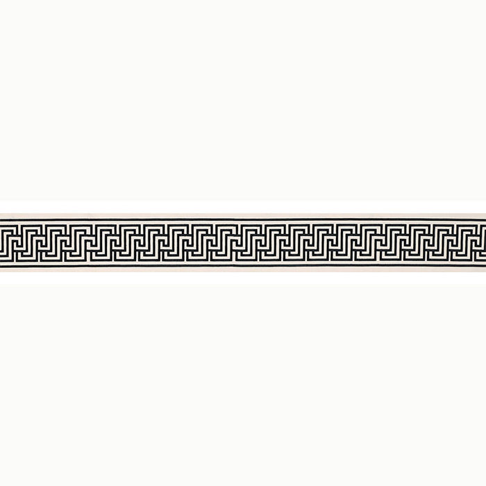 Schumacher Labyrinth Tape Noir Trim Sample 66142