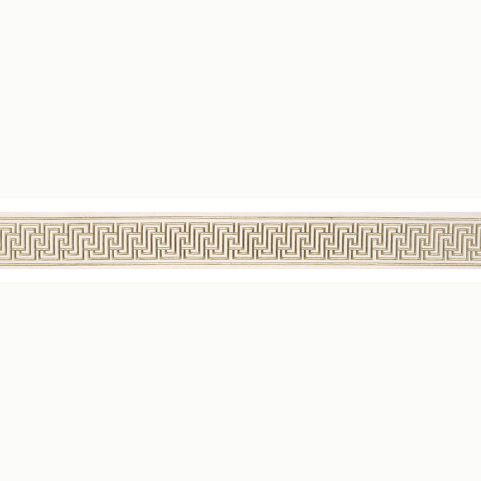 Schumacher Labyrinth Tape Bronze Trim Sample 66144