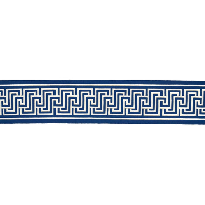 Schumacher Labyrinth Tape Navy Trim Sample 66149