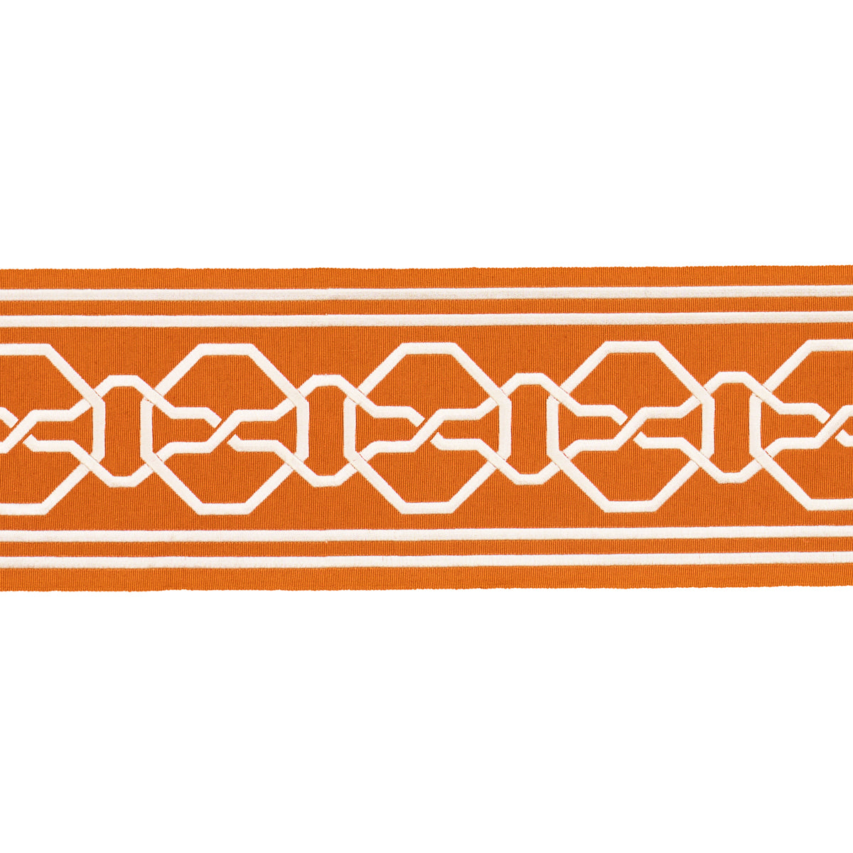 Schumacher Malmaison Tape Tangerine Trim 66152