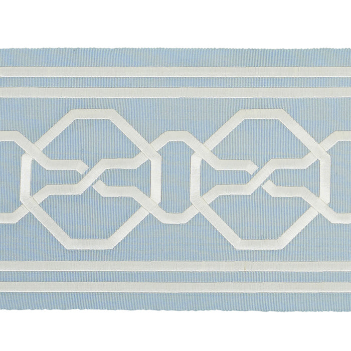 Schumacher Malmaison Tape Sky Trim Sample 66158