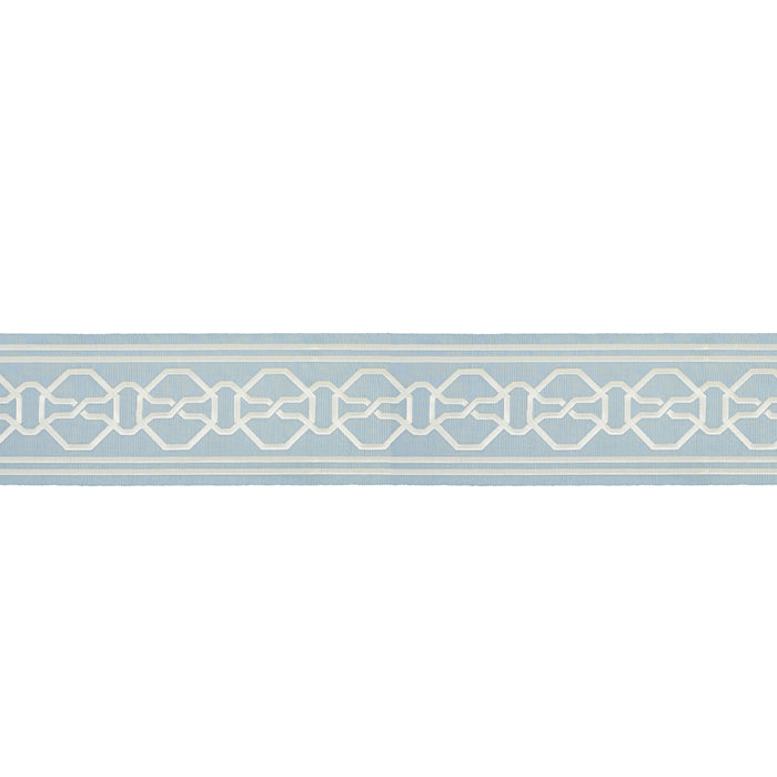 Schumacher Malmaison Tape Sky Trim Sample 66158