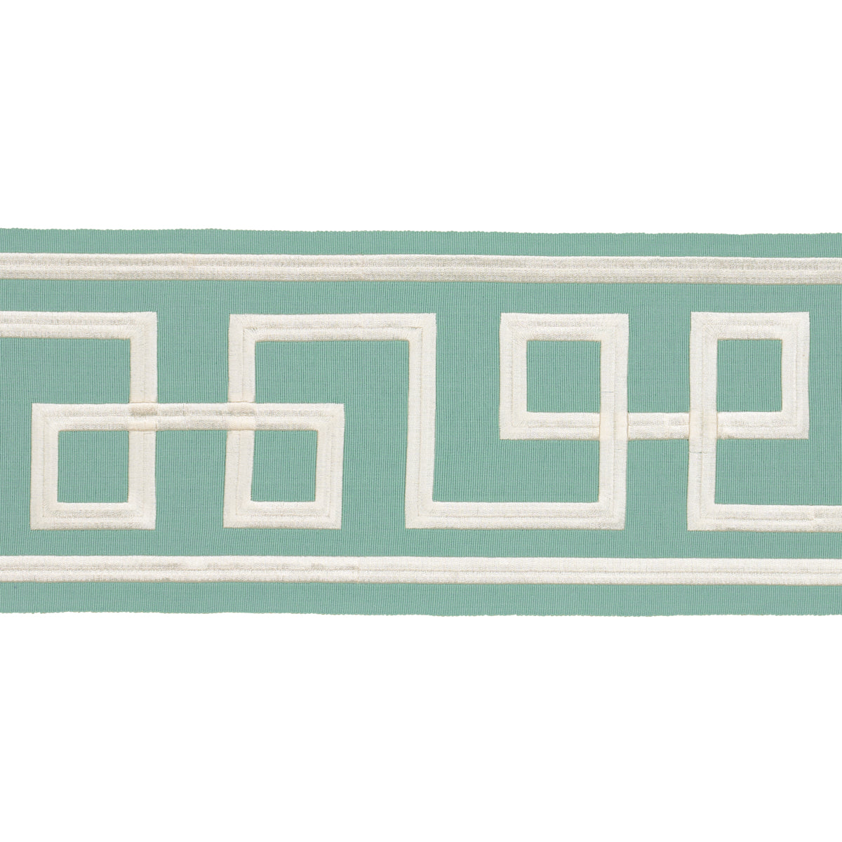 Schumacher Octavius Tape Aqua Marine Trim 66161