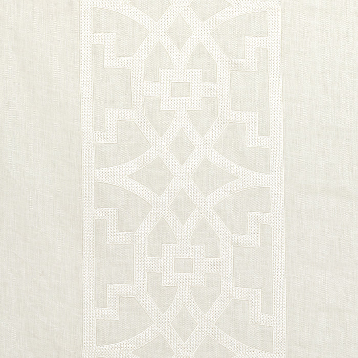 Schumacher Don'T Fret Ivory Fabric Sample 66185