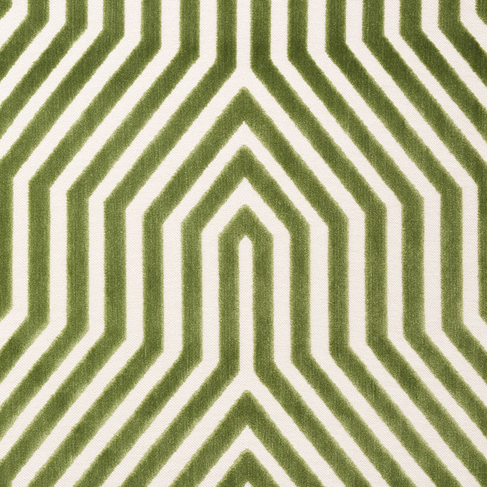 Schumacher Vanderbilt Velvet Lettuce Fabric Sample 66193