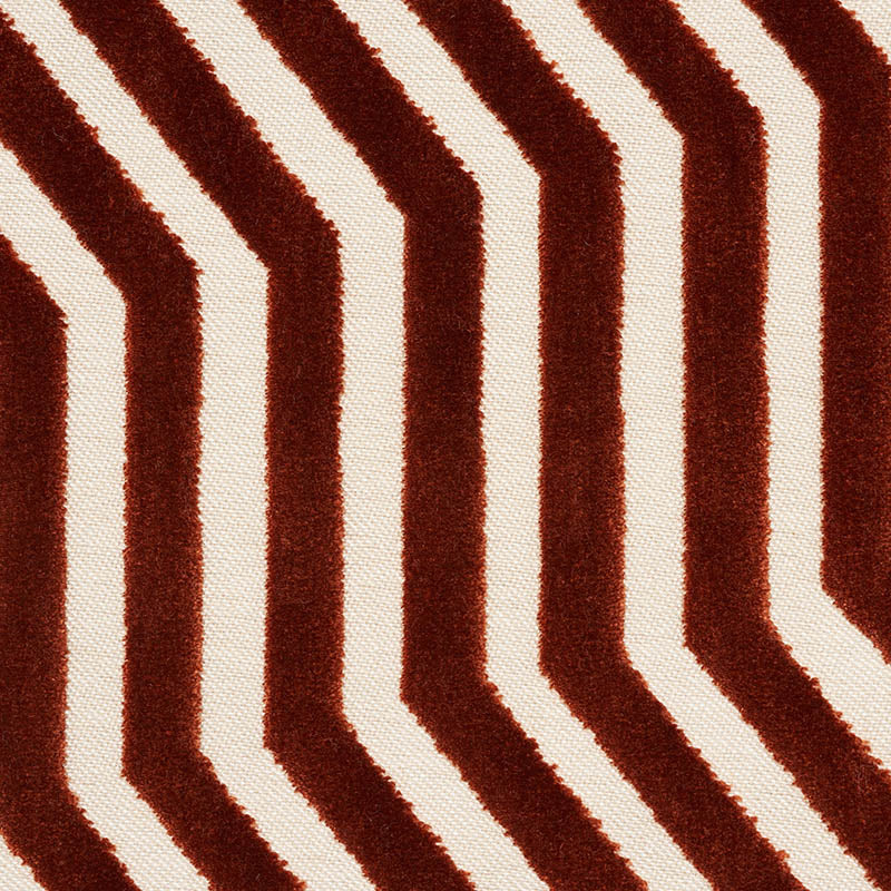 Schumacher Vanderbilt Velvet Russet Fabric 66197