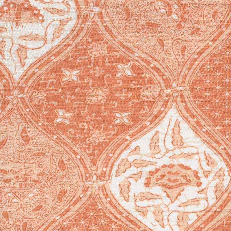 China Seas Balinese Batik Orange Cream Fabric 6630CU-04