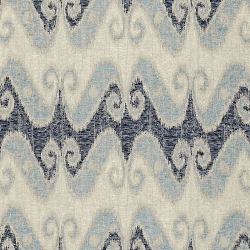 Schumacher Tali Weave Indigo Fabric 66352