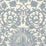 Schumacher Arezzo Linen Damask Azure Fabric Sample 66361