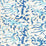 China Seas Hulai Batik Blue Sky Fabric Sample 6640CU-03