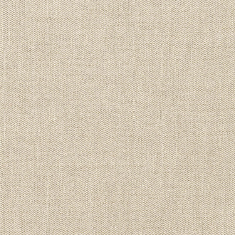 Schumacher Watou Herringbone Greige Fabric 66440