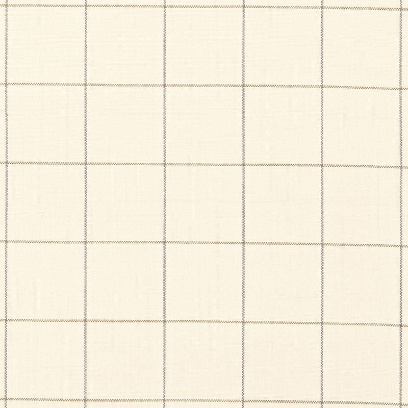 Schumacher Mellier Plaid Ivory Fabric 66451