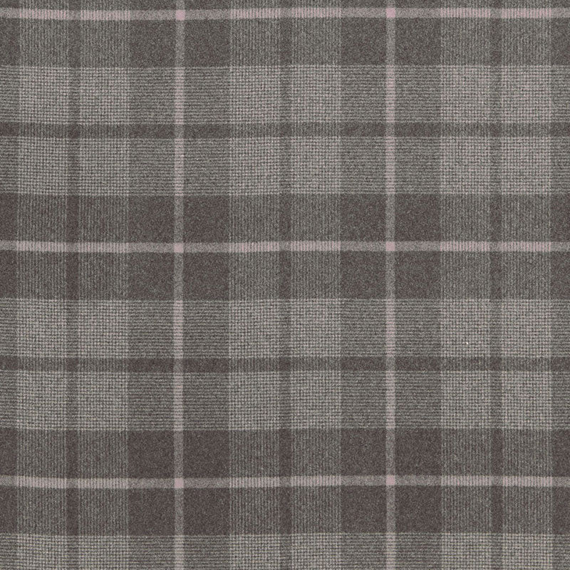 Schumacher Montana Wool Plaid Oxford Grey Fabric 66661