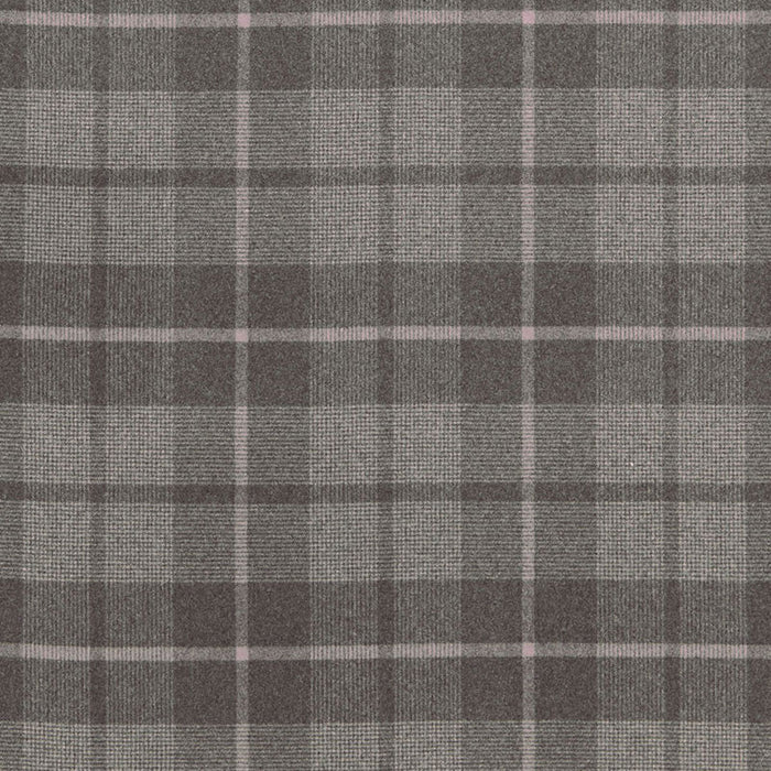 Schumacher Montana Wool Plaid Oxford Grey Fabric 66661