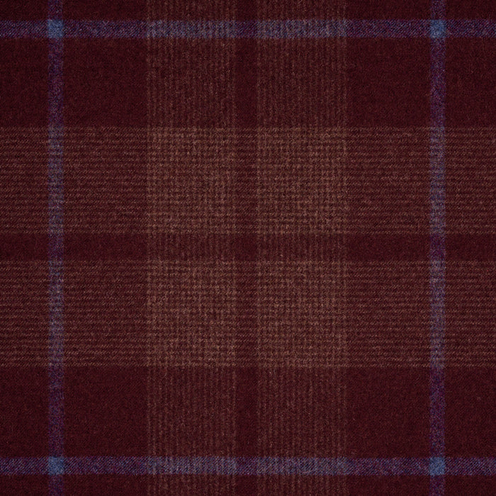 Schumacher Montana Wool Plaid Burgundy Fabric 66665