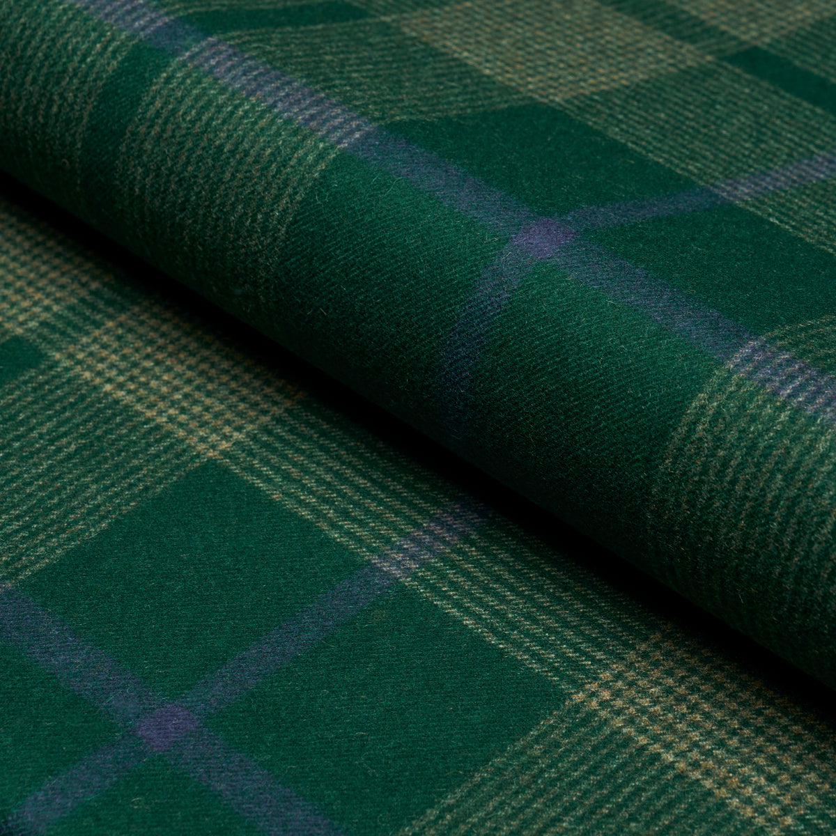 Schumacher Montana Wool Plaid Hunter Fabric 66666