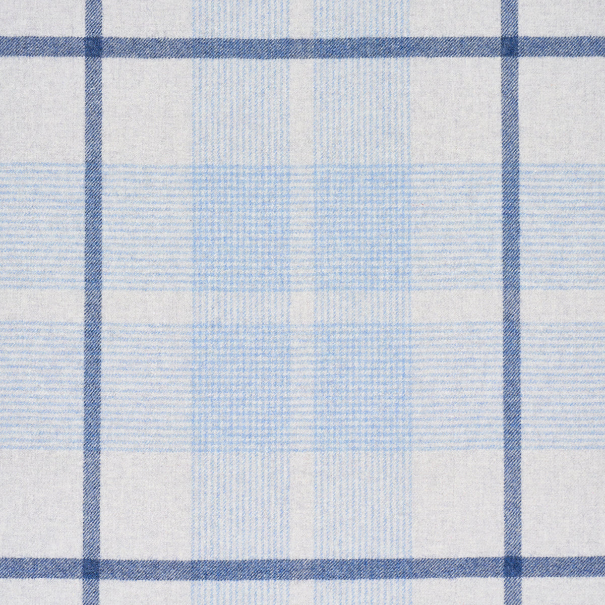 Schumacher Montana Wool Plaid Arctic Fabric 66667