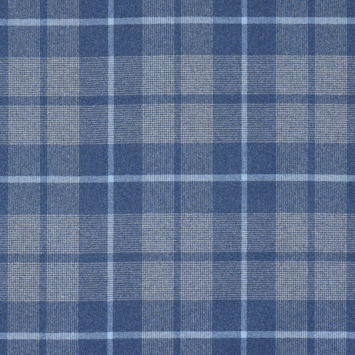 Schumacher Montana Wool Plaid Slate Fabric Sample 66668