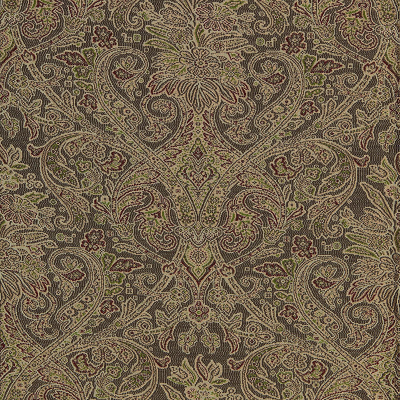 Schumacher Sinclair Wool Paisley Ash Fabric 66712