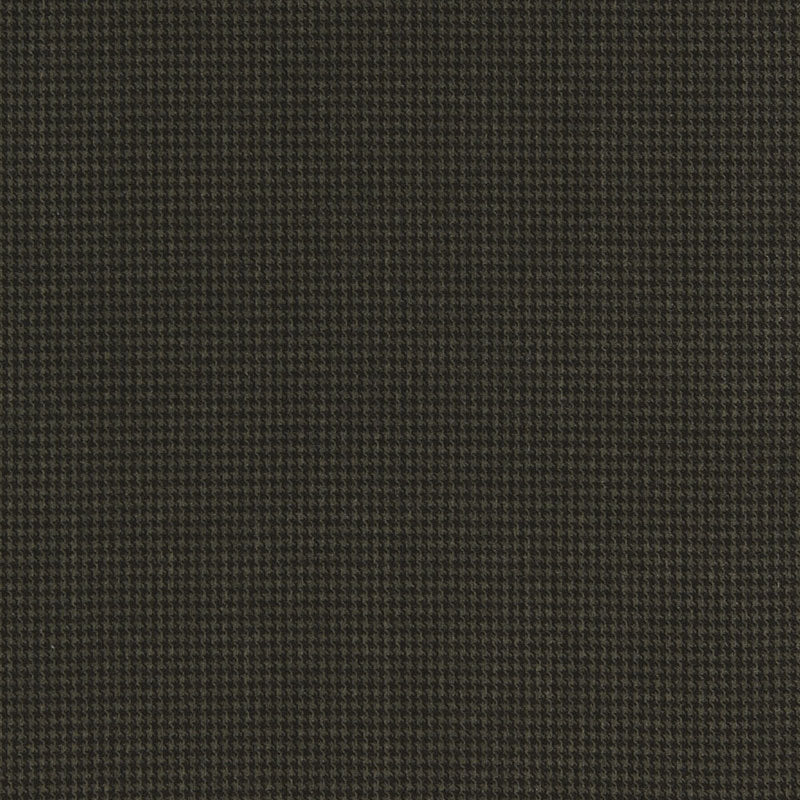 Schumacher Dillon Velvet Houndstooth Black Walnut Fabric 66740