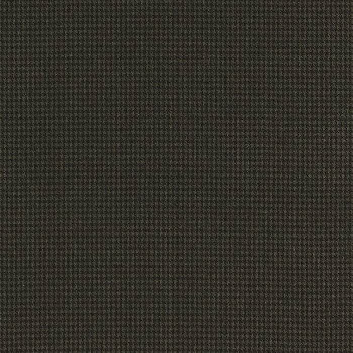 Schumacher Dillon Velvet Houndstooth Black Walnut Fabric Sample 66740