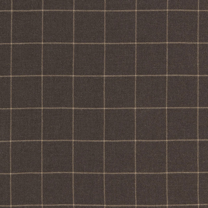 Schumacher Bancroft Wool Plaid Sable Fabric Sample 66770