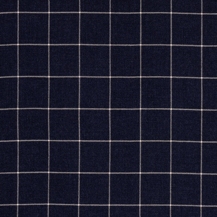 Schumacher Bancroft Wool Plaid Navy Fabric 66774