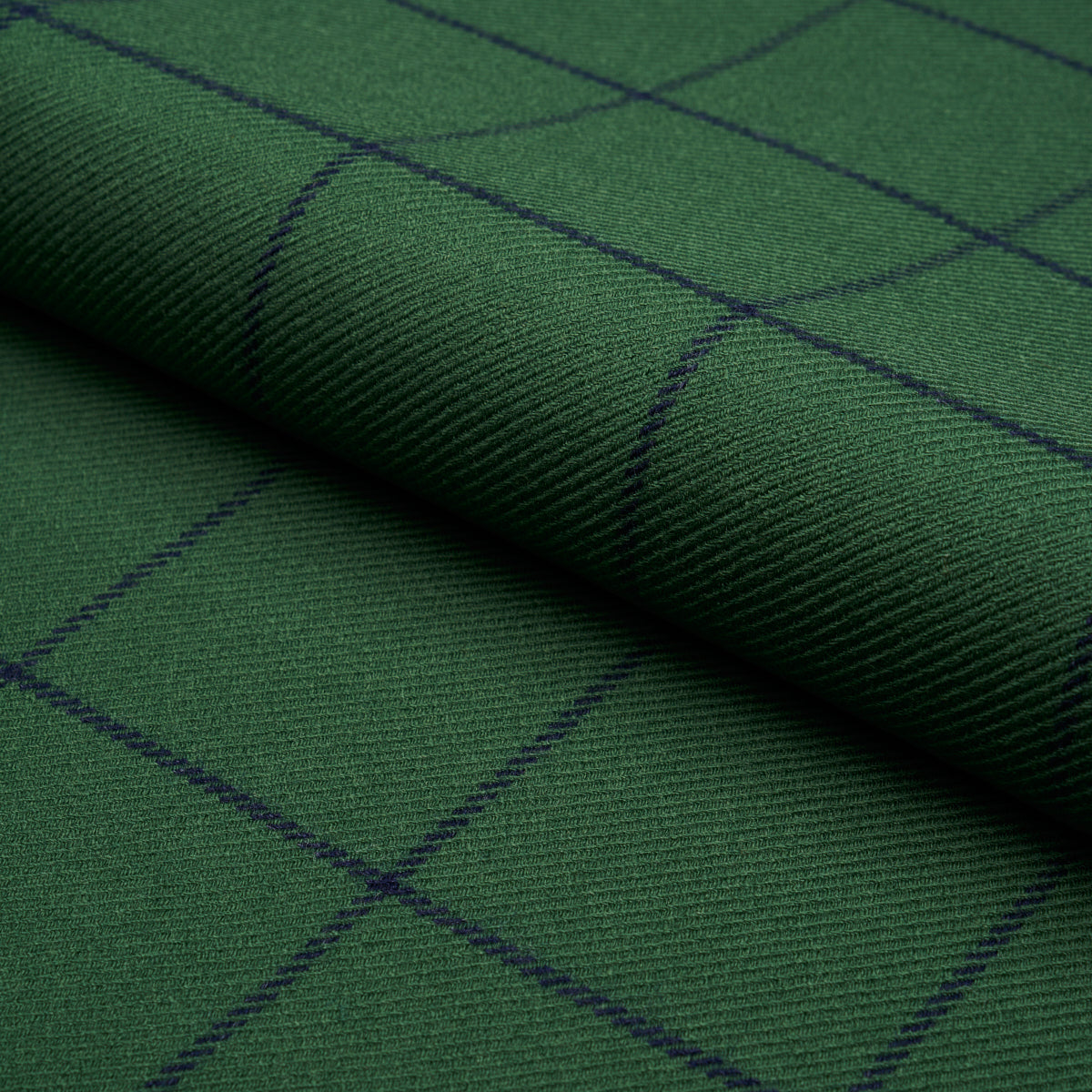 Schumacher Bancroft Wool Plaid Green Fabric 66776