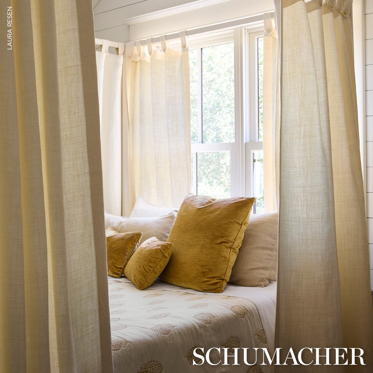 Schumacher Ashcombe Chenille Moonstone Fabric 66901