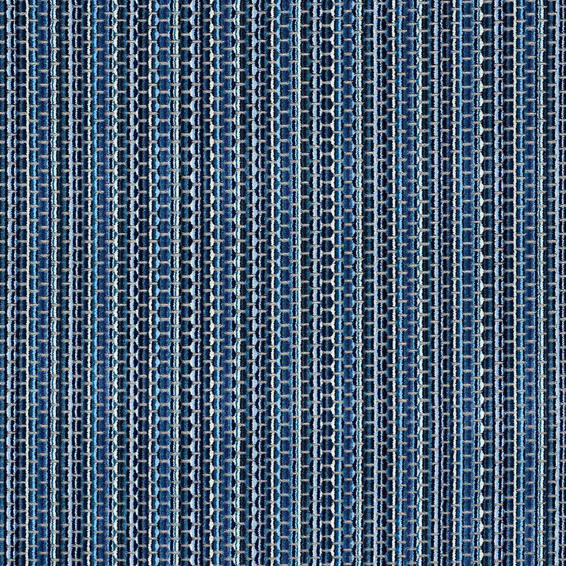 Schumacher Downtown Velvet Indigo Fabric 66913