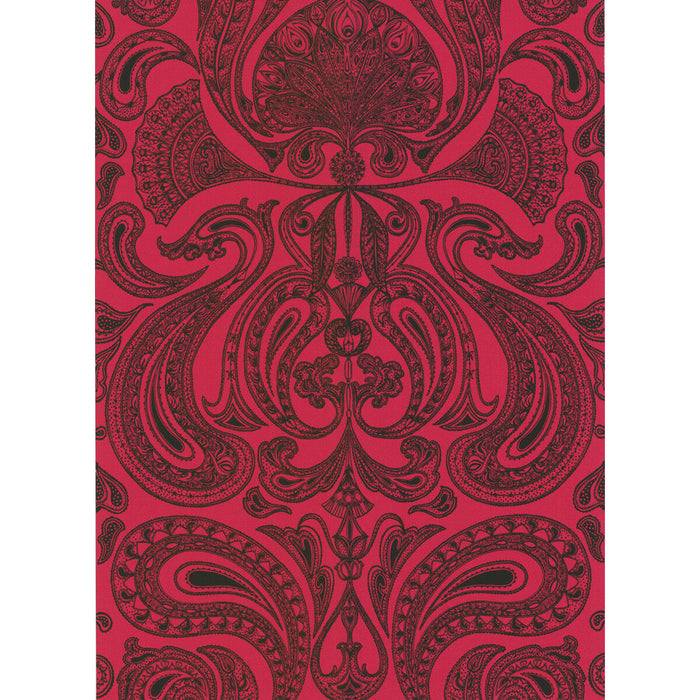 Cole & Son Malabar Red/Bla Wallpaper Sample 66/1008.CS.0