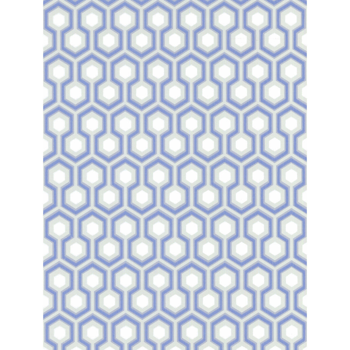 Cole & Son Hicks Hexagon Blue/Gr Wallpaper Sample 66/8054.CS.0