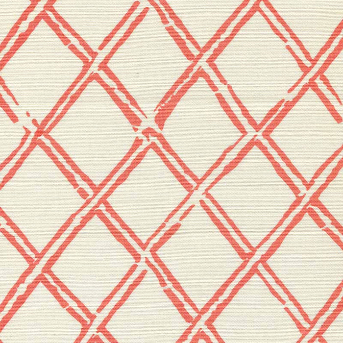 China Seas Lyford Diamond Bamboo New Shrimp Fabric Sample 6710-01