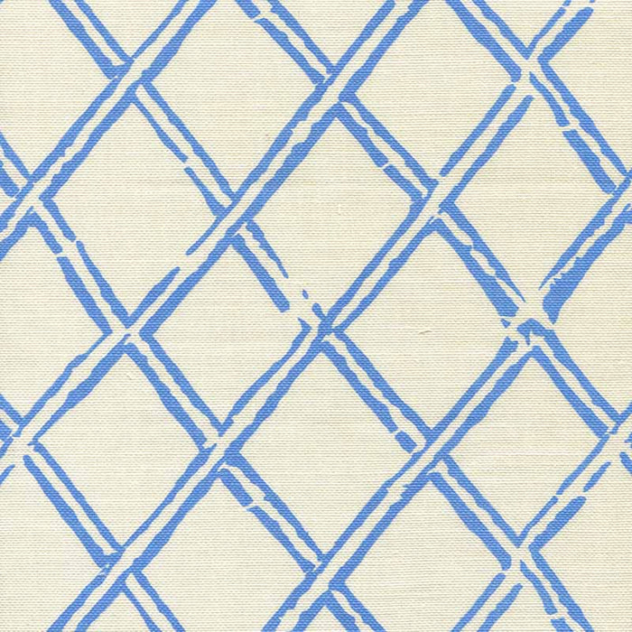 China Seas Lyford Diamond Bamboo French Blue Fabric 6710-03