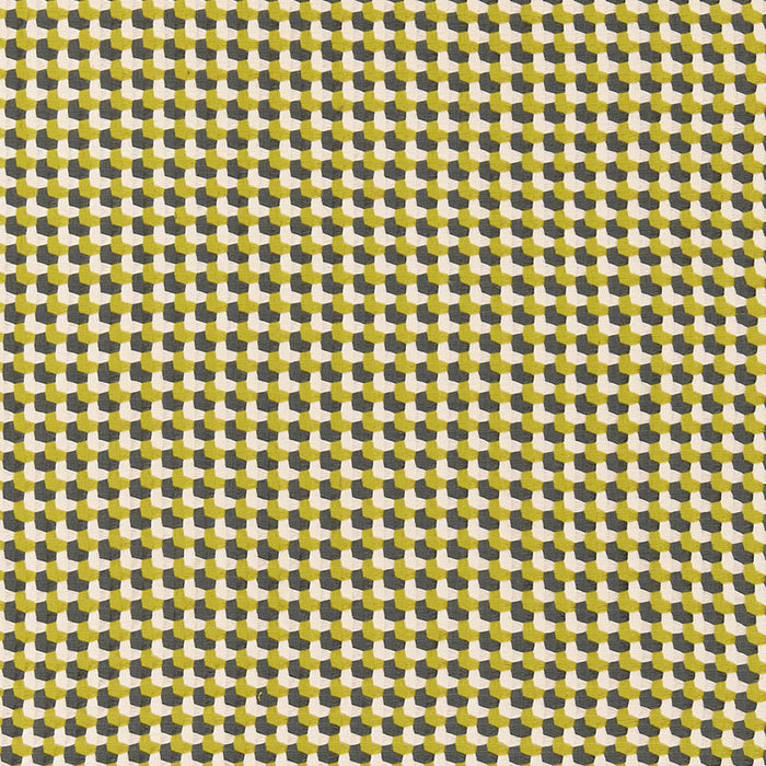 Schumacher Crosstown Weave Citron Fabric Sample 67100