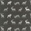 Schumacher Caribou Embroidery Charcoal Fabric Sample 67160