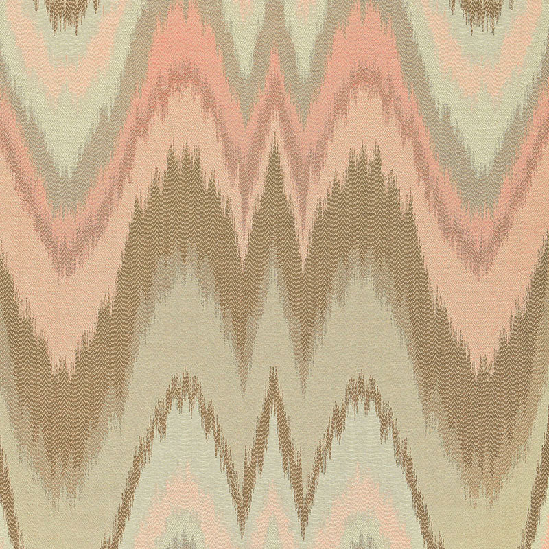 Schumacher Bargello Blush Conch Fabric Sample 67171