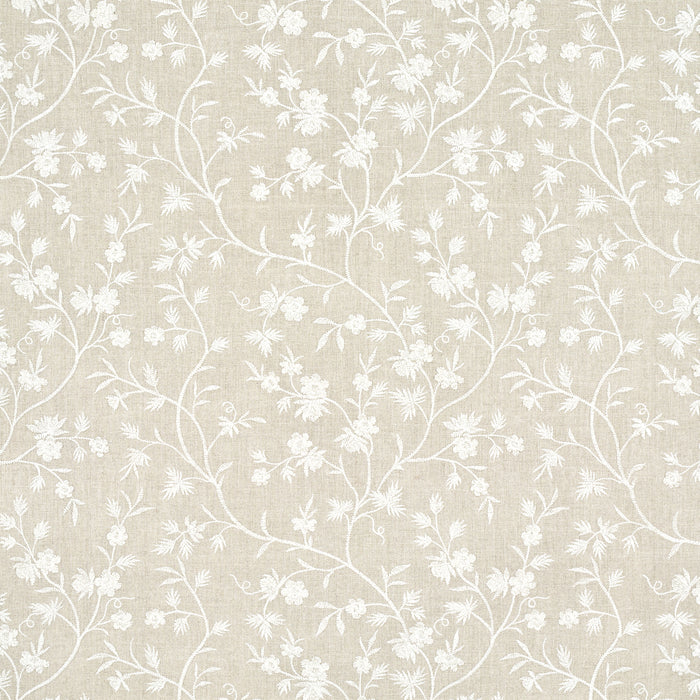 Schumacher Wildflower Embroidery Linen Fabric 67190