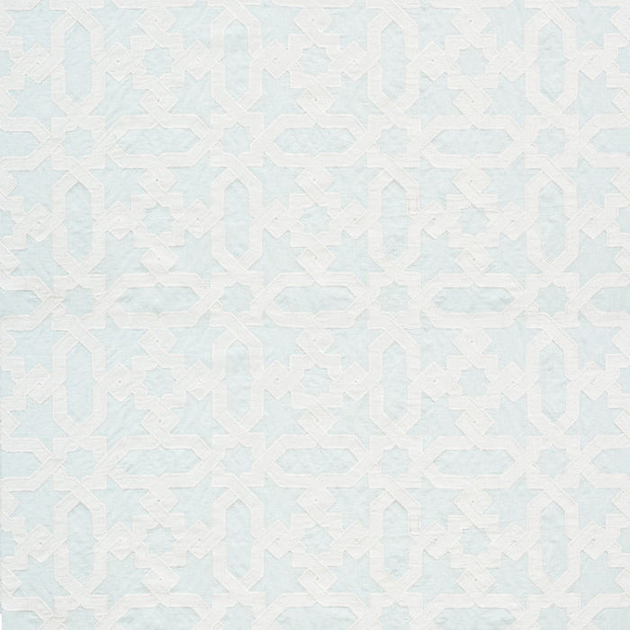 Schumacher Cordoba Embroidery Mist Fabric 67573